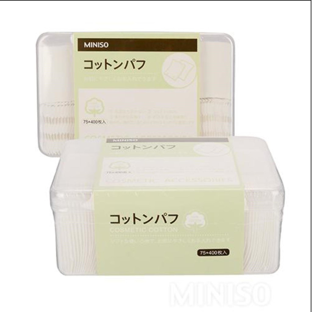 Bông tẩy trang miniso 475 miếng