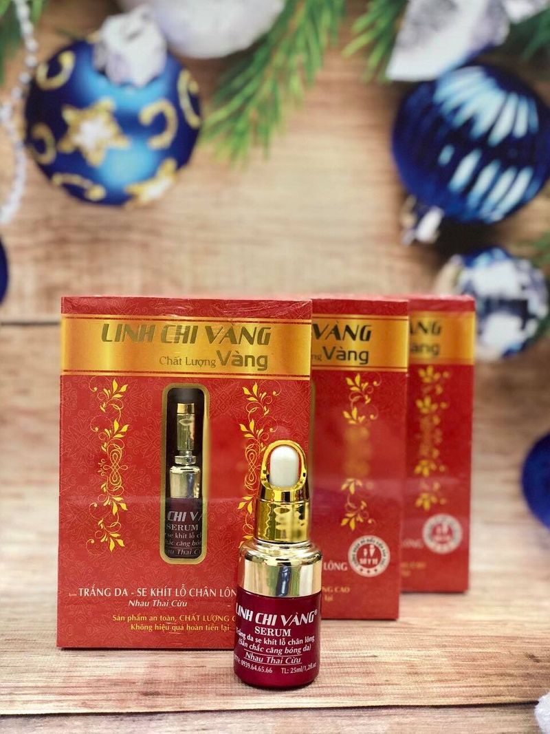[HCM]SERUM DƯỠNG TRẮNG DA LINH CHI VÀNG 25ml