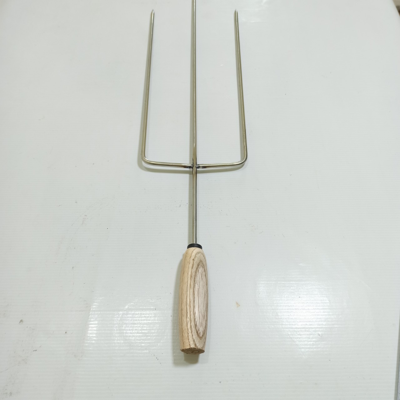 FREESHIP MAX-CAM KẾT GIÁ TỐT-Xiên nướng 3 càng nướng gà vịt cá cán bằng gỗ