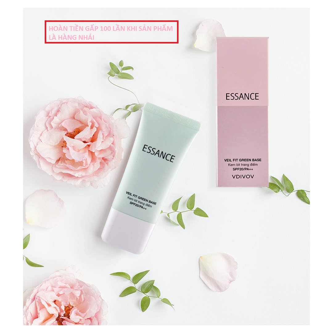 [HCM]Kem Lót Essance Vdivov Veil Fit Green Base SPF20 PA++ 30ml