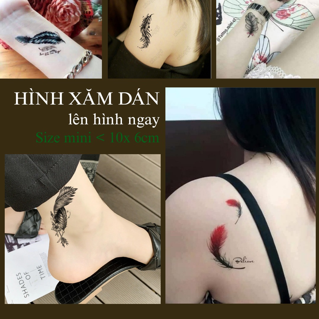 Training Art Tattoo - Xăm chiếc lông vũ - YouTube