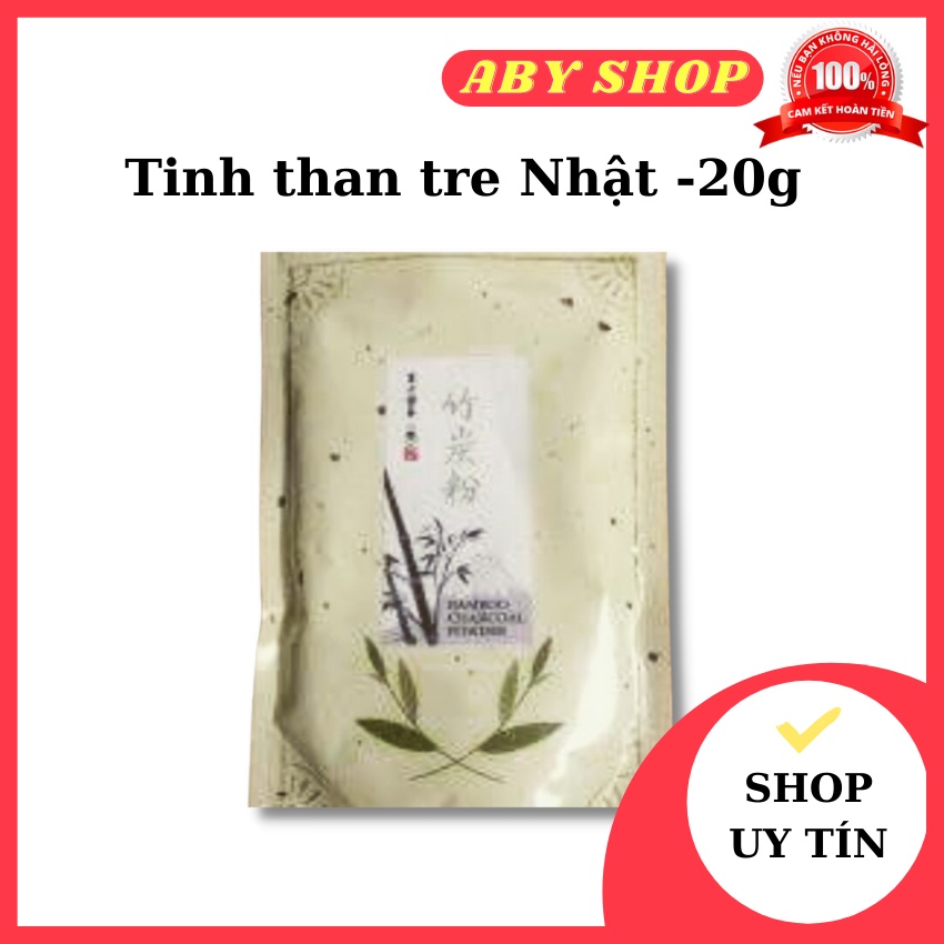Tinh than tre nhật -20g ⚡ hàng cao cấp ⚡ tinh than tre tạo màu sắc cho món ăn như mì, há cảo, làm mặt nạ dưỡng da
