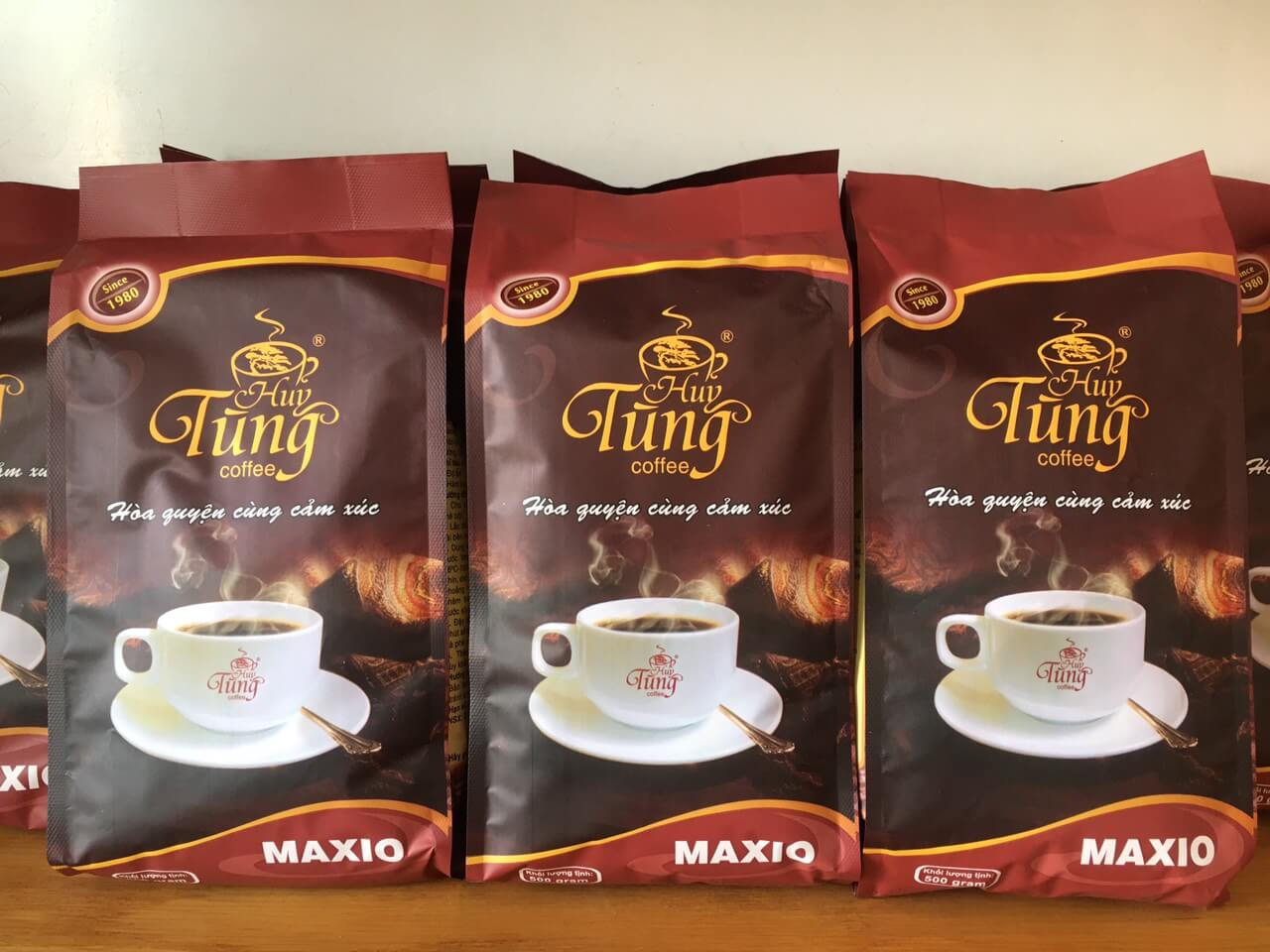 Cà phê maxio huy tùng loại bịch 500gr - cà phê pha phin cao cấp hương vị thượng hạng