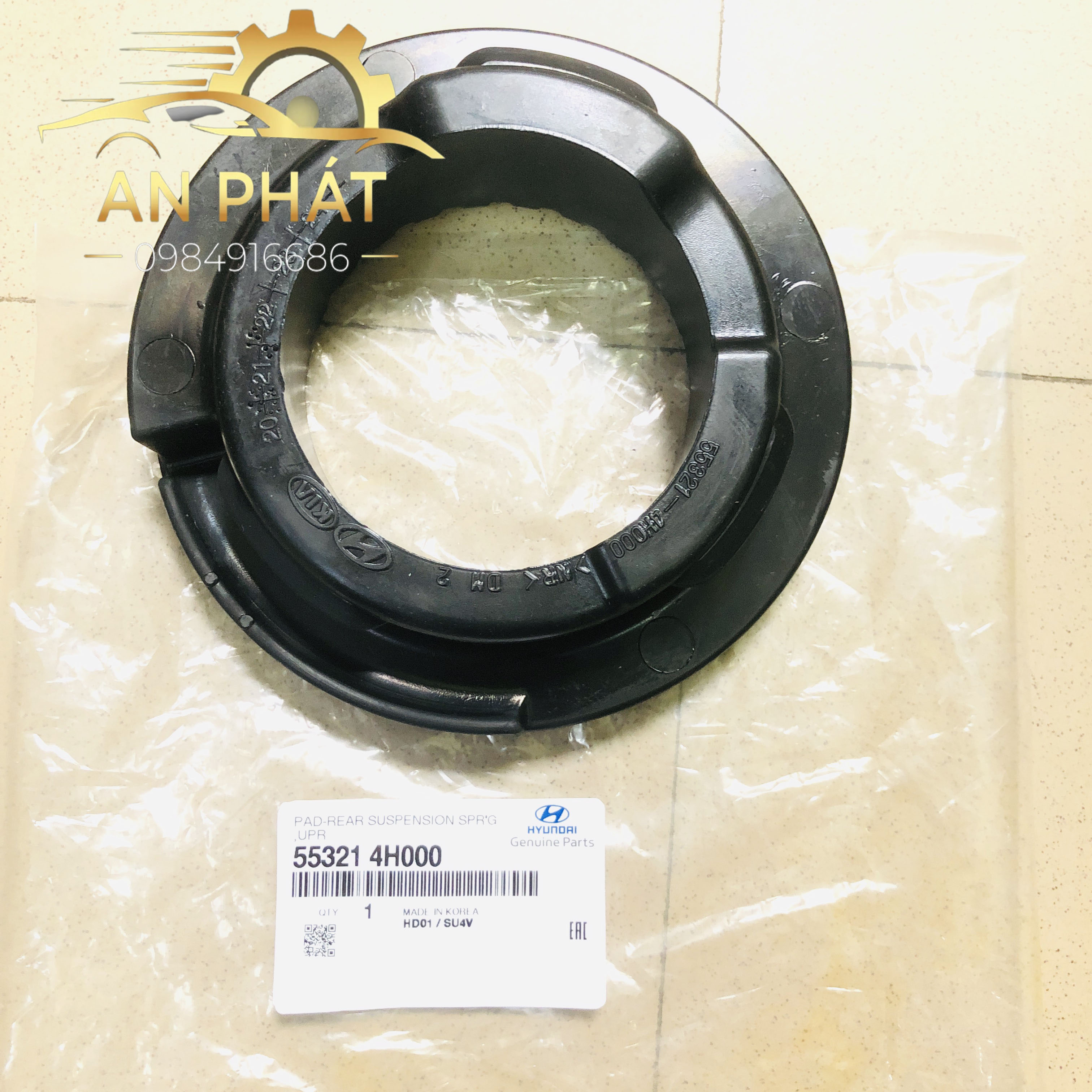 Đệm trên lò so giảm xóc sau grand starex 553214h000 chính hãng mobis hàn quốc