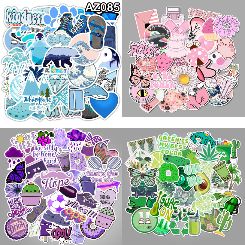 Sticker hình dán vsco decal dán xe laptop nón bảo hiểm chống thấm nước