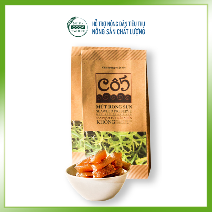 500g Mứt rong sụn gói kẹo. Ngọt thanh, dẻo, ít đường