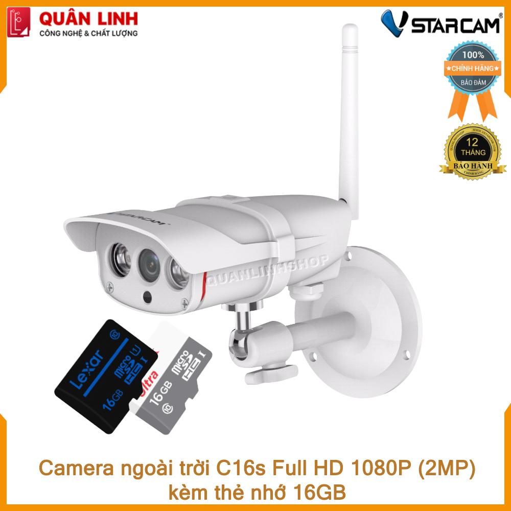 Camera ngoài trời vstarcam c16s full hd 1080p kèm thẻ 16gb