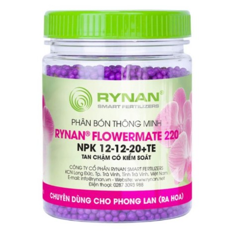 Chuyên dùng cho lan ra hoa, phân bón thông minh tan chậm rynan 150g