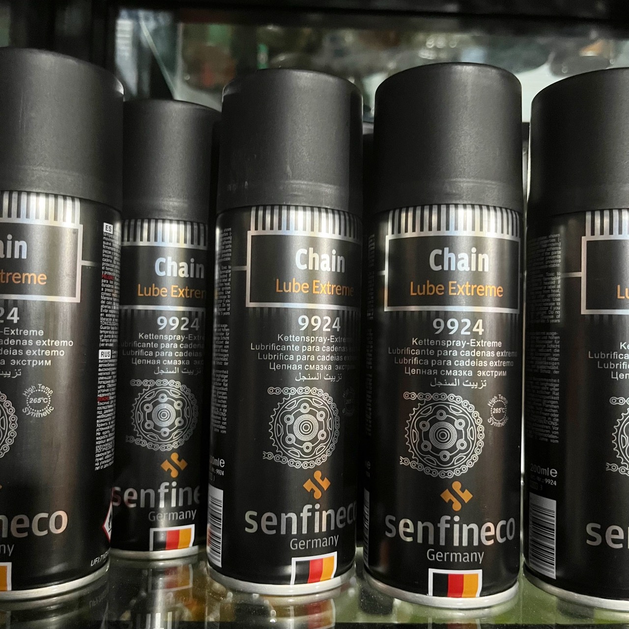 Xịt dưỡng sên senfineco 9924 chain lub extreme 200ml, dưỡng sên 9924 mỡ bò chống văng- cam kết chính hãng