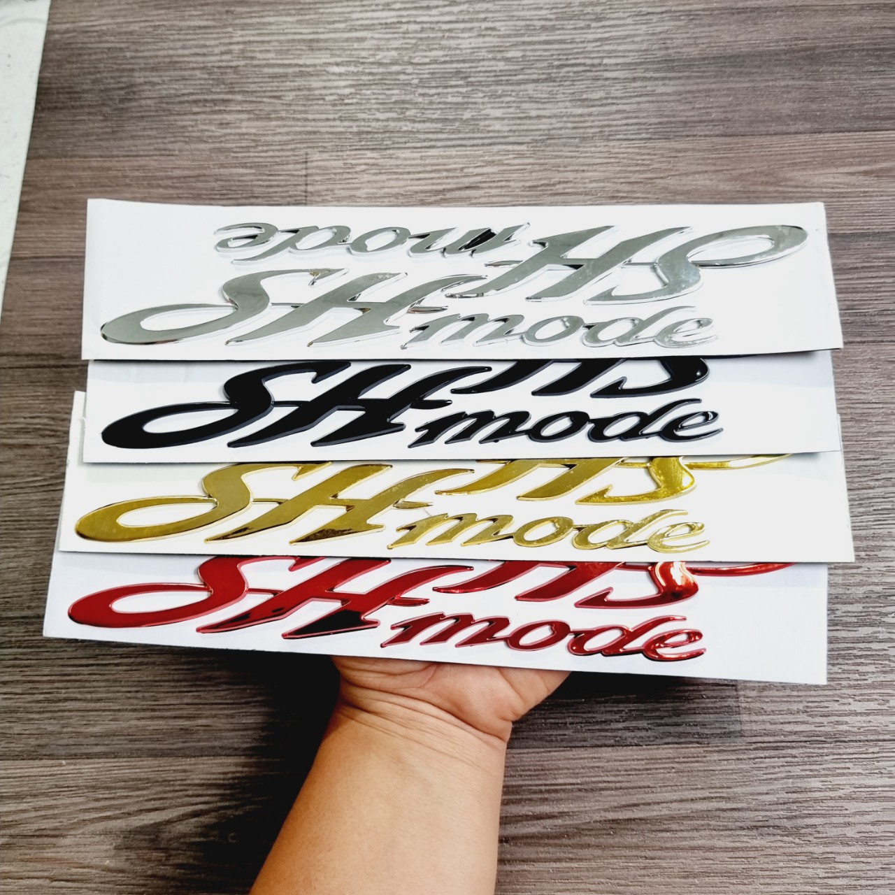 [CHUYÊN TEM SH MODE] TEM DÁN XE CHỮ SH MODE NHỰA XI NỔI NHƯ TEM ZIN HÃNG KEO CỰC DÍNH