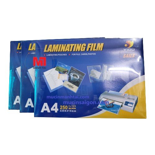 Màng ép plastic khổ a4 yidu các loại - 37 mic / 45 mic / 55 mic / 80 mic / 100 mic / 125 mic