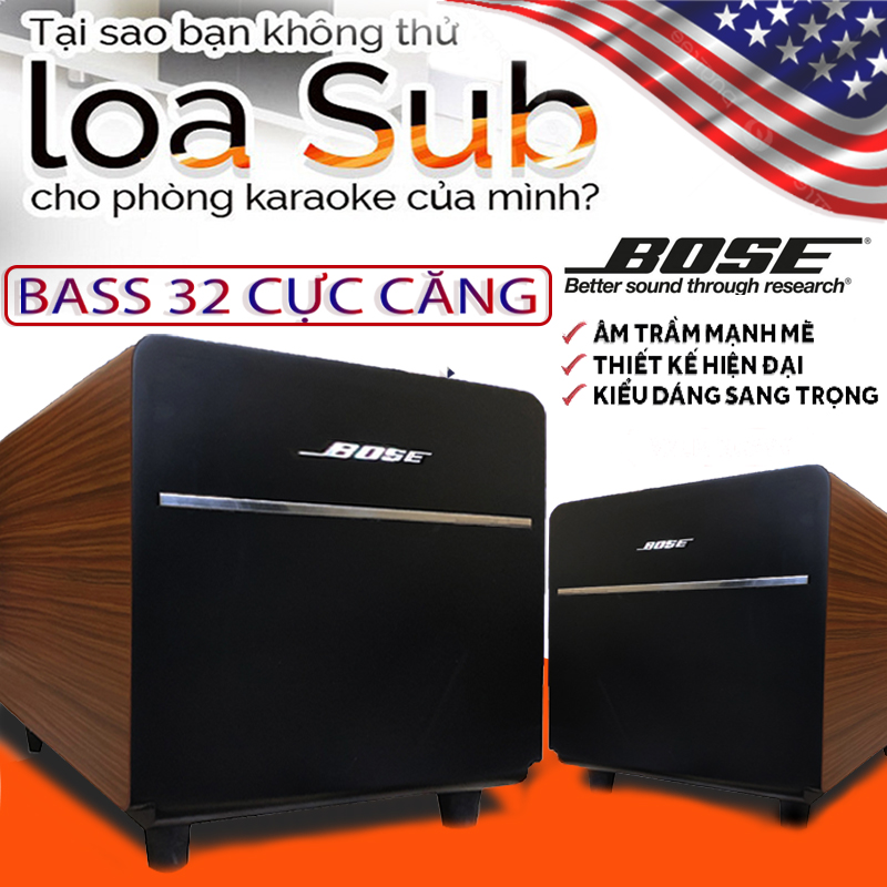 Loa Sub Bose Loa Bose Siêu Trầm Sub Điện Bass 32 Lớn Công Suất Cực Đại 500W Chuyên Dùng Cho Karaoke Gia Đình Chuyên Nghiệp