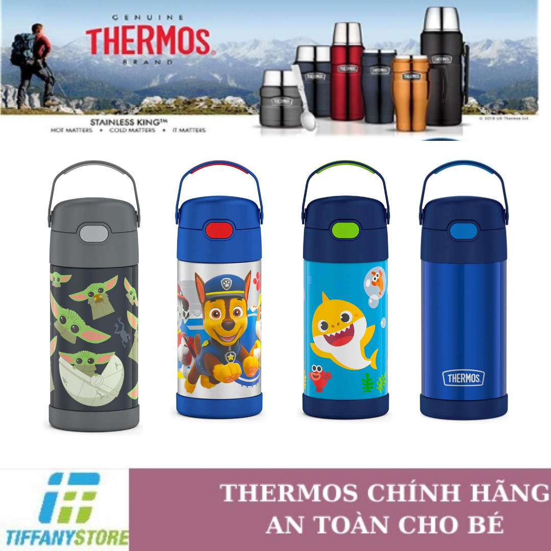 Bình giữ nhiệt trẻ em Thermos 12 Ounce Funtainer Bottle, hình hoạt hình - 350ml