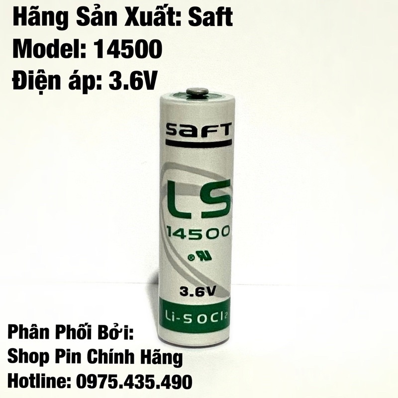 Pin ls14500 saft 3.6v lithium nuôi nguồn plc, cnc, máy ép phun, đồng hồ nước,..