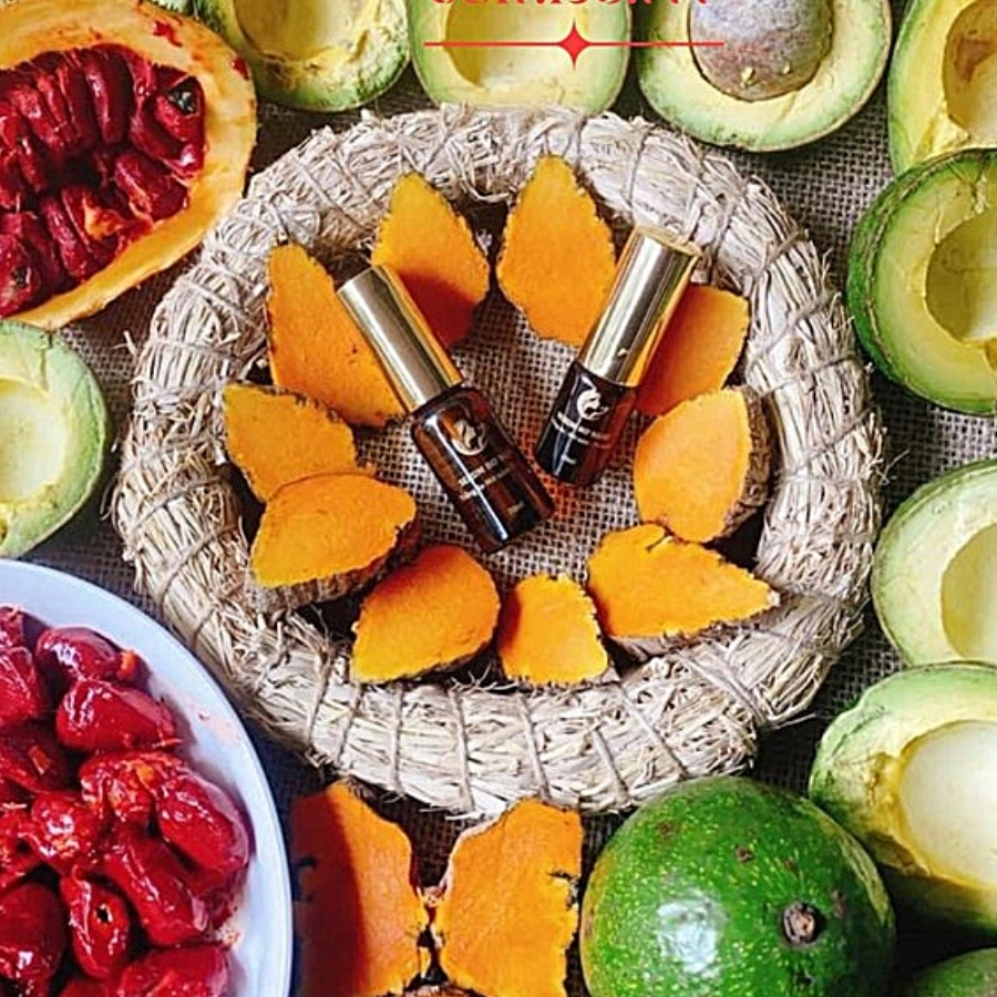 Serum nghệ gấc hand made 10ml Dưỡng trắng, hết mụn,hết thâm và cấp ẩm cho da luôn căng mịn