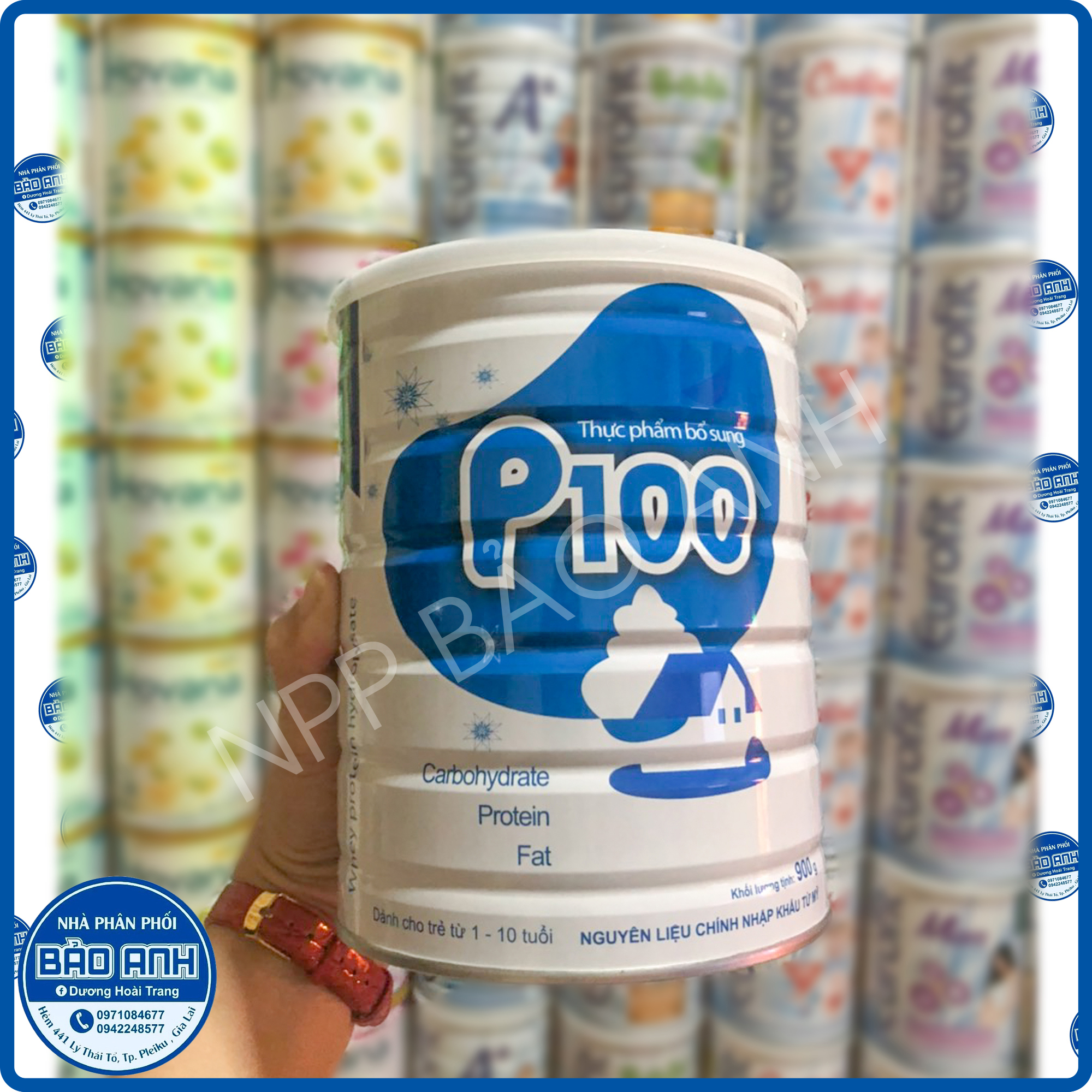 Sữa bột dinh dưỡng cao năng lượng P100 date 2024