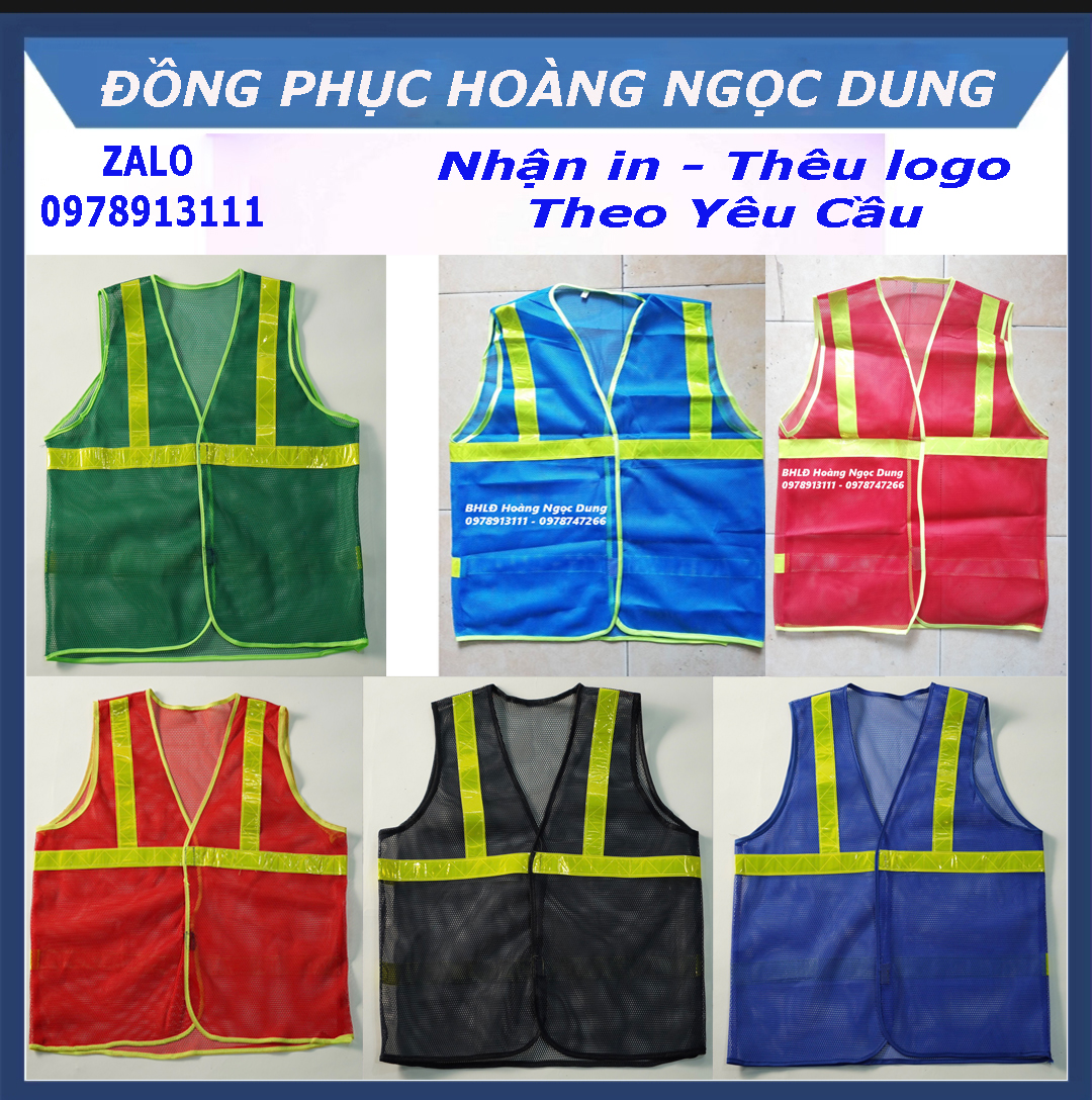 Áo lưới phản quang, áo lưới bảo hộ lao động. áo lưới bảo hộ lao động công nhân công trình xây dựng. áo bảo hộ lao động