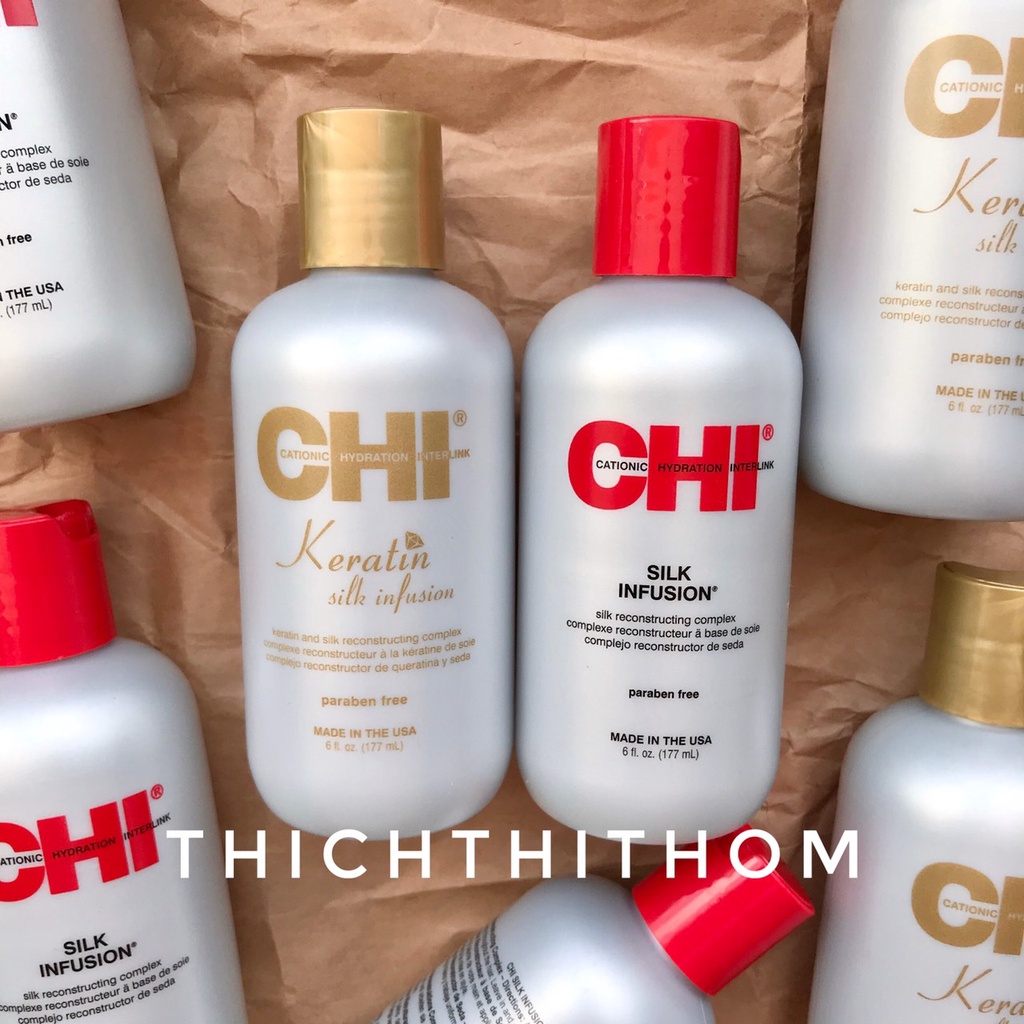 Tinh dầu dưỡng tóc chi keratin silk infusion 177ml