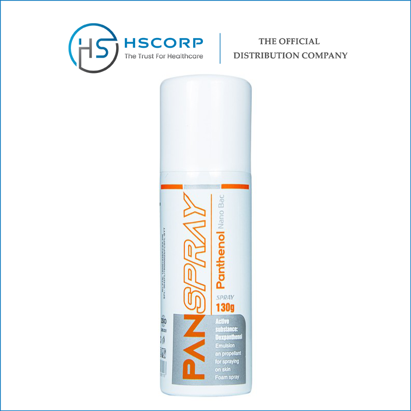 Xịt bỏng panspray panthenol nano bạc 130g