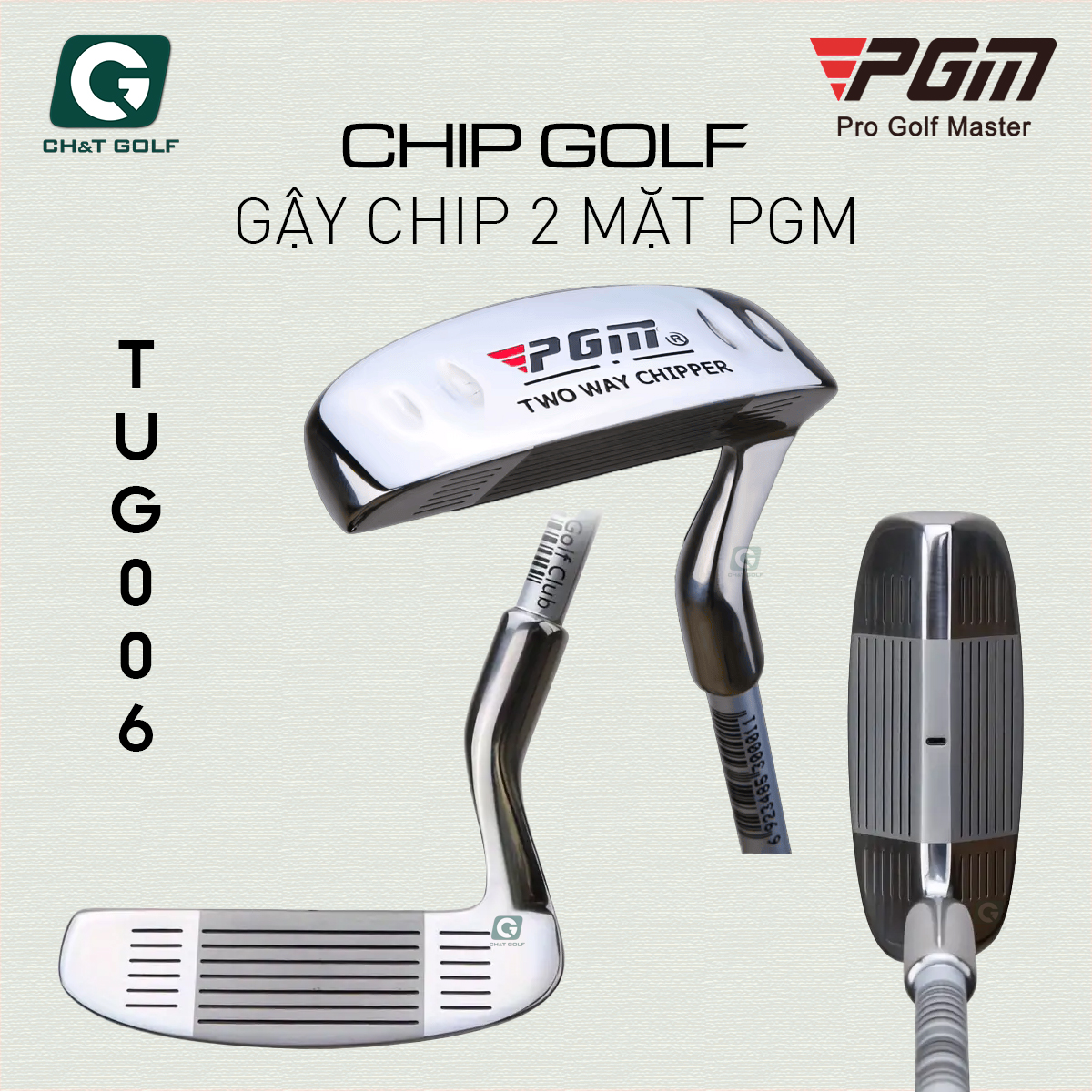 Gậy Putter, Chip golf 2 mặt PGM TUG006 đánh 2 mặt và đánh ở các vị trí khó. Gậy golf PGM Nam Nữ