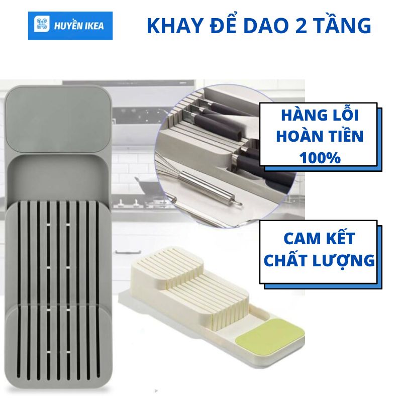 Khay cài dao hai tầng tiện dụng