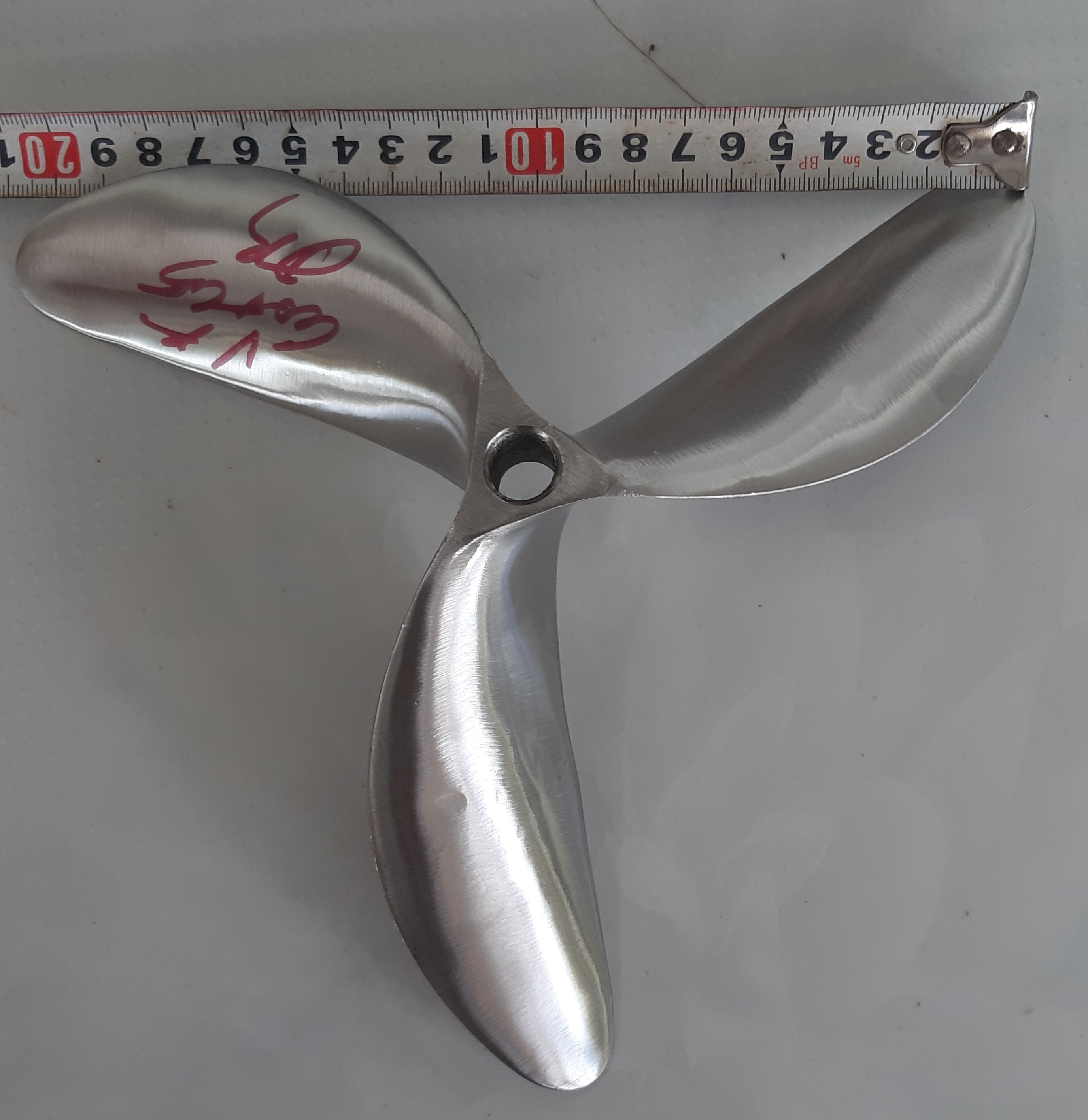 chân vịt inox 6,0 - 6,5 hp, cốt xéo, gen 14mm cho máy xăng