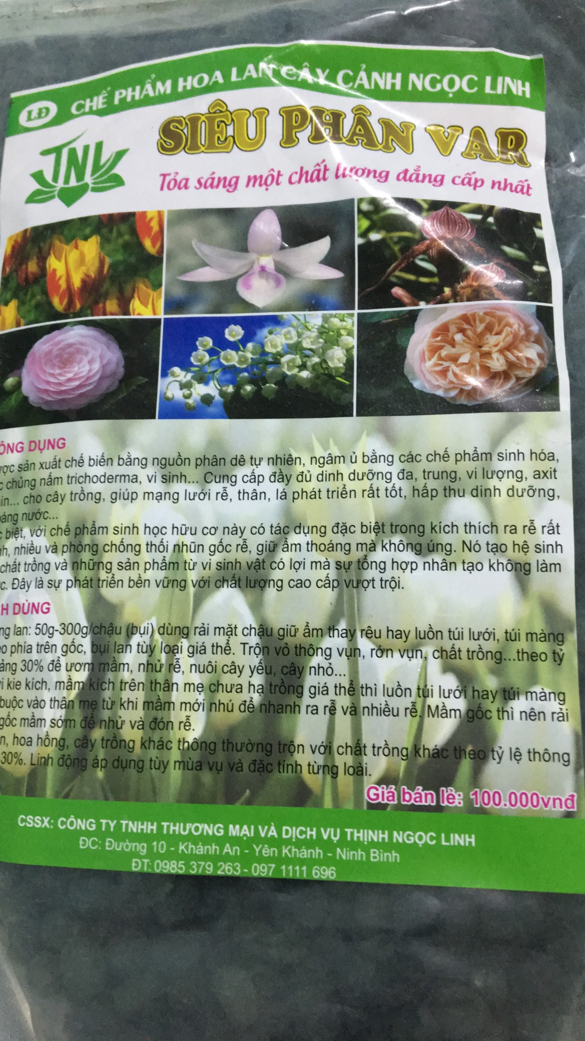 Siêu Phân Var Chế Phẩm Ngọc Linh Cao Cấp gói 500g