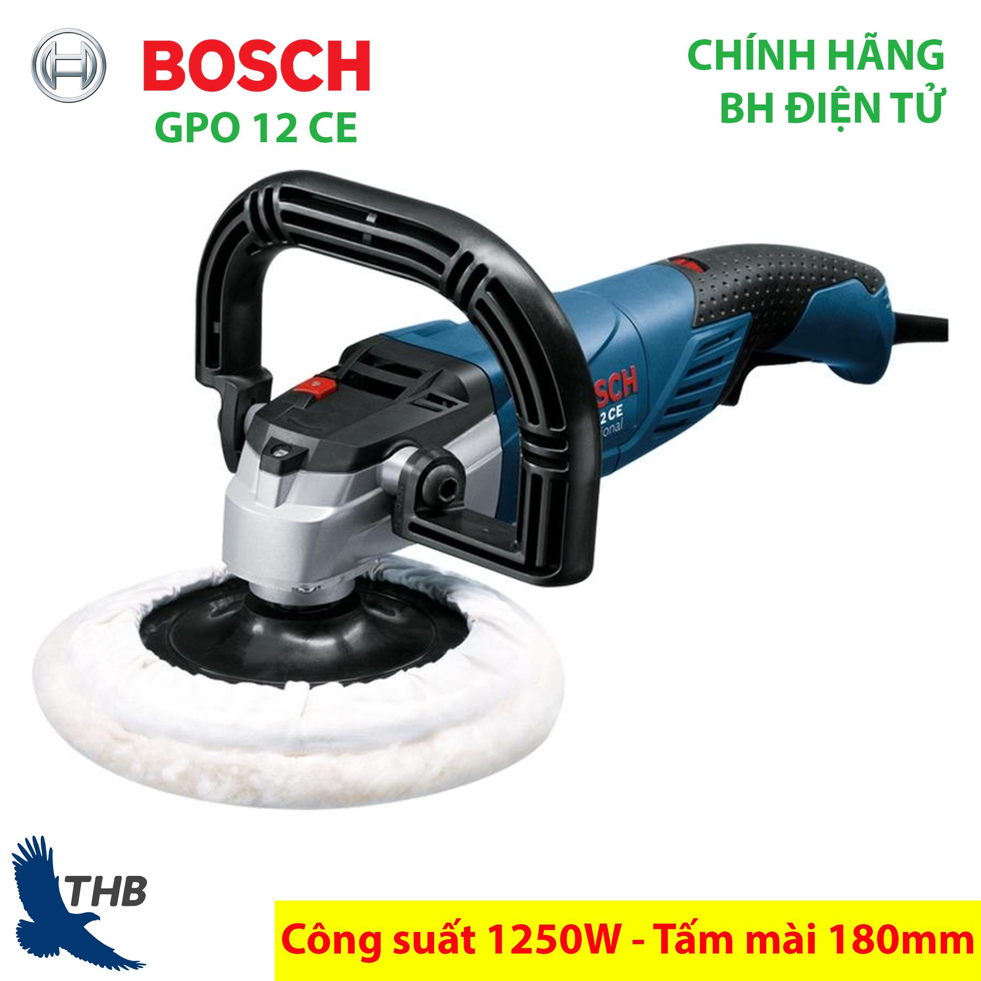 Máy đánh bóng máy chà bóng bosch gpo 12 ce cống suất 1250w tấm mài 180mm bảo hành điện tử 12 tháng