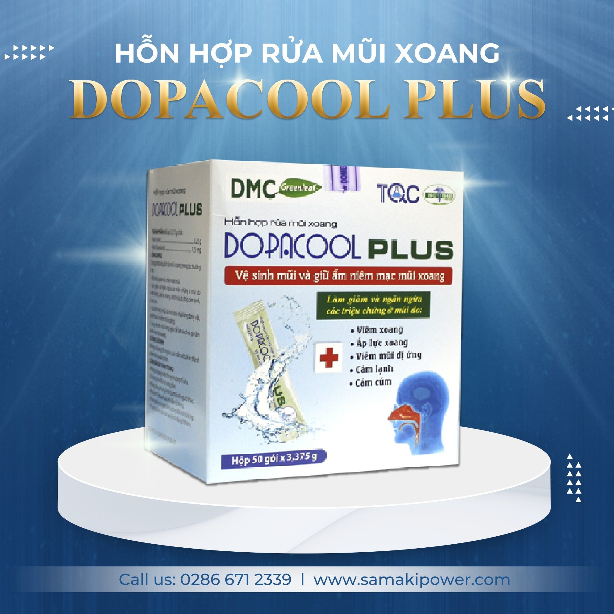 Hỗn hợp rửa mũi xoang Dopacool Plus