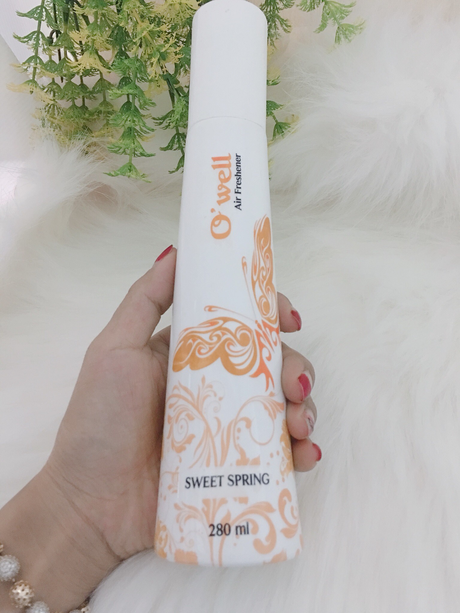 Nước hoa xịt phòng O'well hương Lily Sweet Spring - Sắc xuân Ngọt ngào Lọ 280ml
