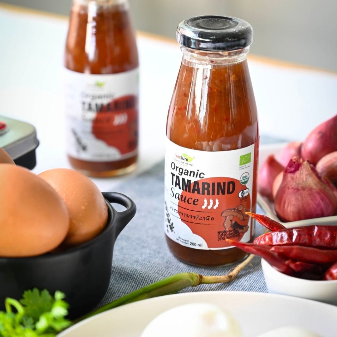 Sốt me thái hữu cơ lumlum organic tarmarind sauce 200ml - sốt me chấm bánh tráng organic - nước chấm sốt me hữu cơ