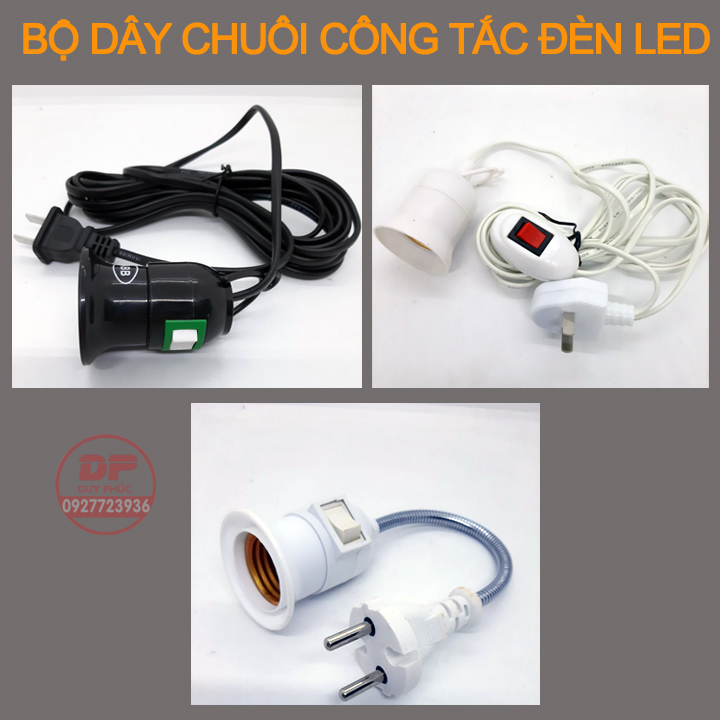 DÂY CHUÔI E27 DÀNH CHO BÓNG ĐÈN LED - CHUÔI ĐÈN CẢM BIẾN LOẠI TỐT