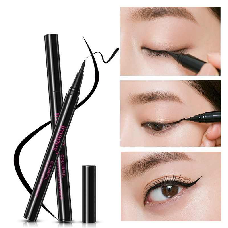 Bút dạ kẻ mắt dạng nước nét siêu mảnh lâu trôi Images - INTL
