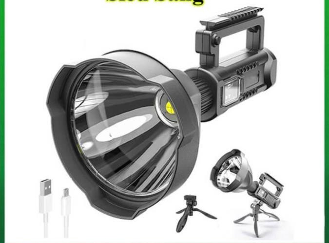 Đèn pin cầm tay siêu sáng chiếu xa 1000m tuần tra sáng hơn đèn ô tô mã w591 cỡ lớn