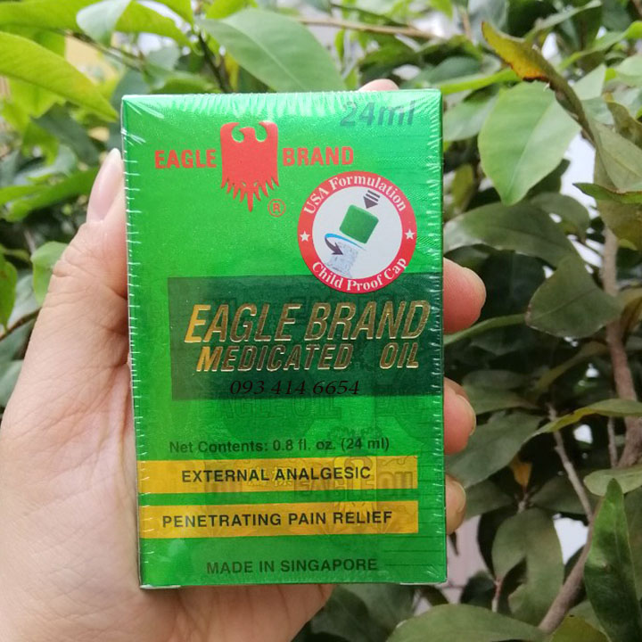-dầu xanh con ó 2 nắp của mỹ 24ml