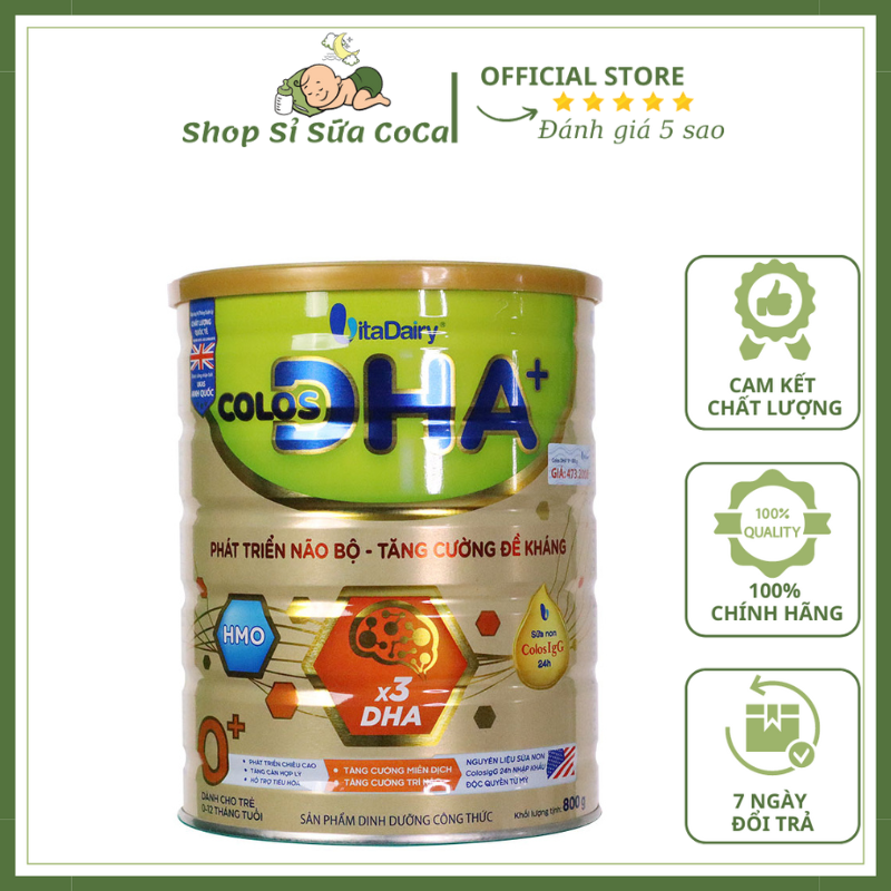 Sữa colos dha 0+ 800gr