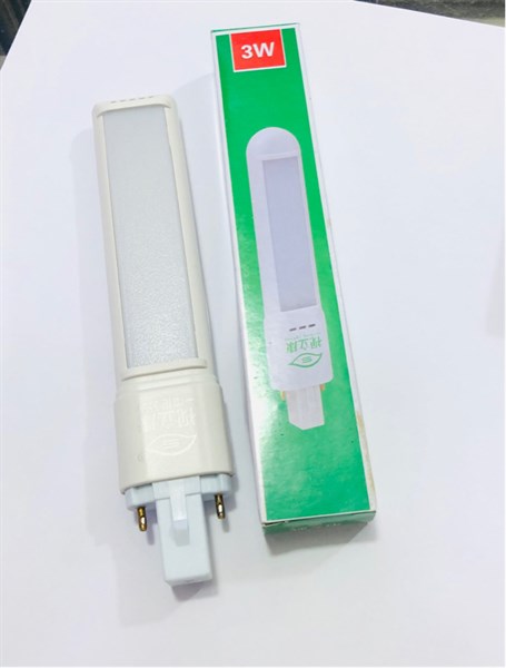 Bóng đèn bàn học chân ghim-led-3 màu-3w dài 16cm