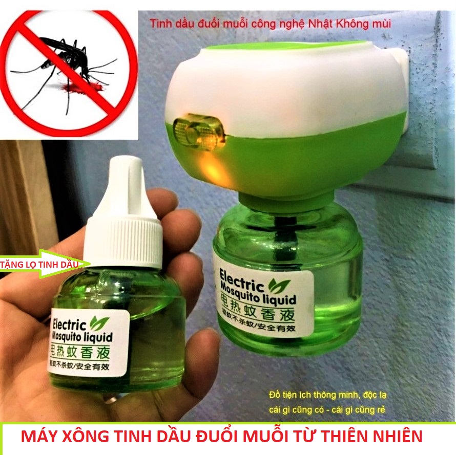 MÁY XÔNG TINH DẦU ĐUỔI MUỖI ( TẶNG LỌ TINH DẦU ) TỪ THIÊN NHIÊN A1, MÁY ĐUỔI MUỖI XÔNG TINH DẦU AN TOÀN HIỆU QUẢ