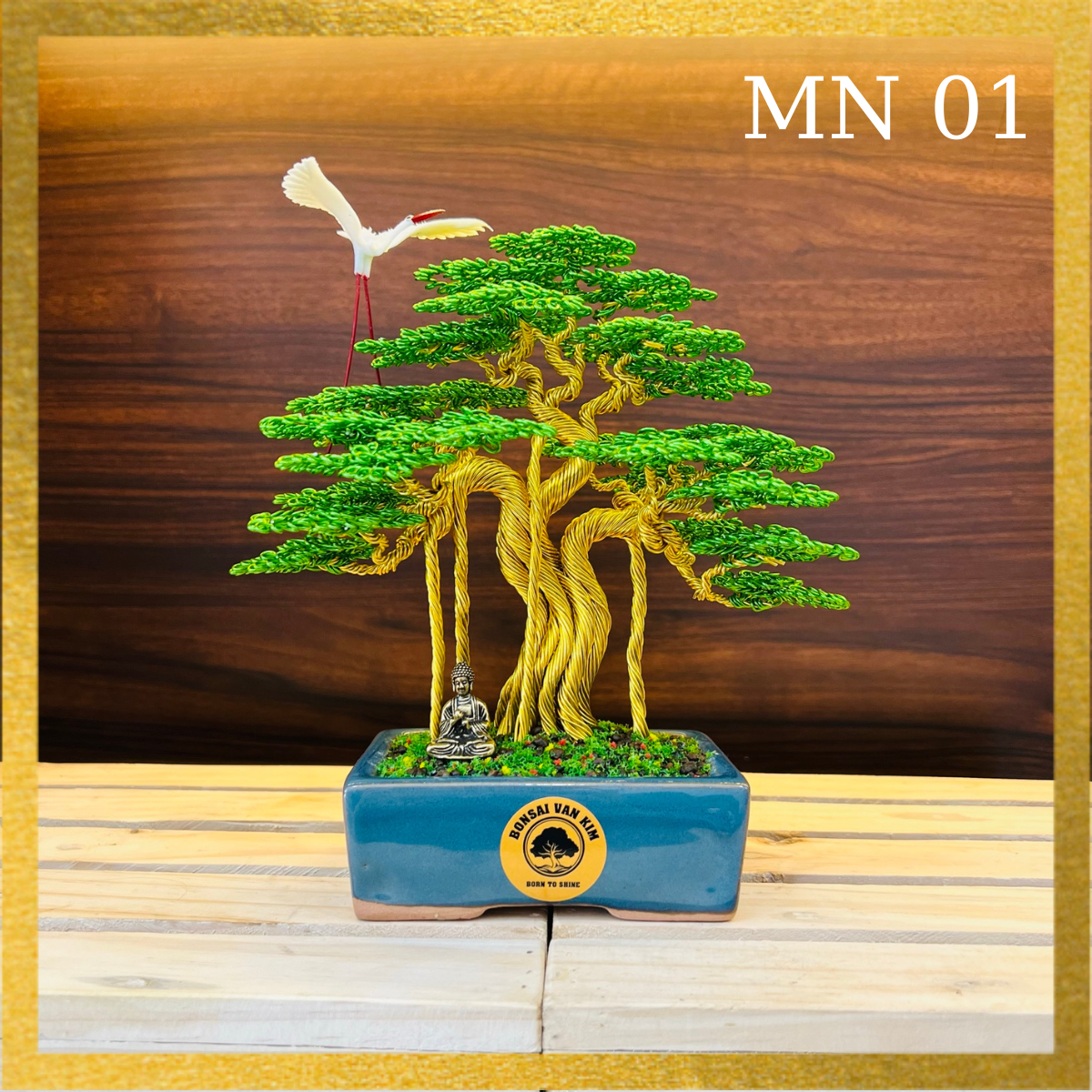 Bonsai handmade Bonsai dây đồng để bàn làm việc decor phòng, trang trí phòng