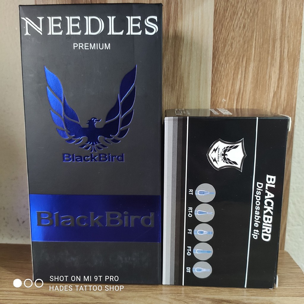 Bộ kim xăm + ngòi 9RL đi nét Black Bird ( 50 kim + 50 ngòi )