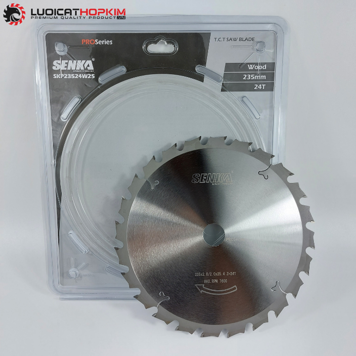 Lưỡi cưa gỗ 235mm 24 răng hợp kim SENKA