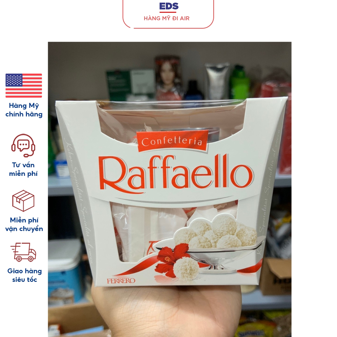 Chocolate bọc dừa hạnh nhân Raffaello - EDS