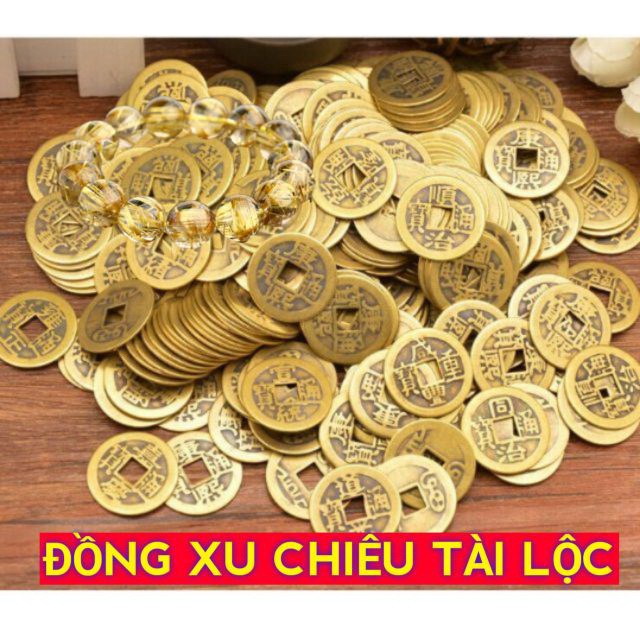 Đồng xu cổ phong thủy may mắn tiền , tiền xu ngũ đế chiêu tài
