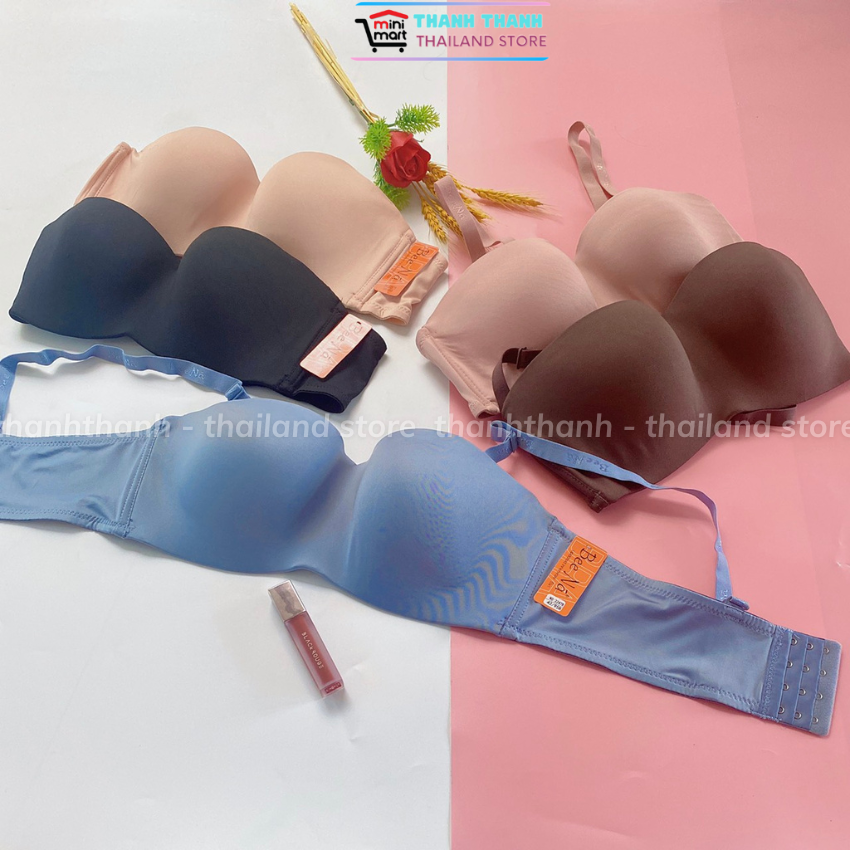  Áo ngực cup ngang Thái Lan BeeNa 2247 vải mềm big size có gọng quả cup B C chống xệ mặc không dây 