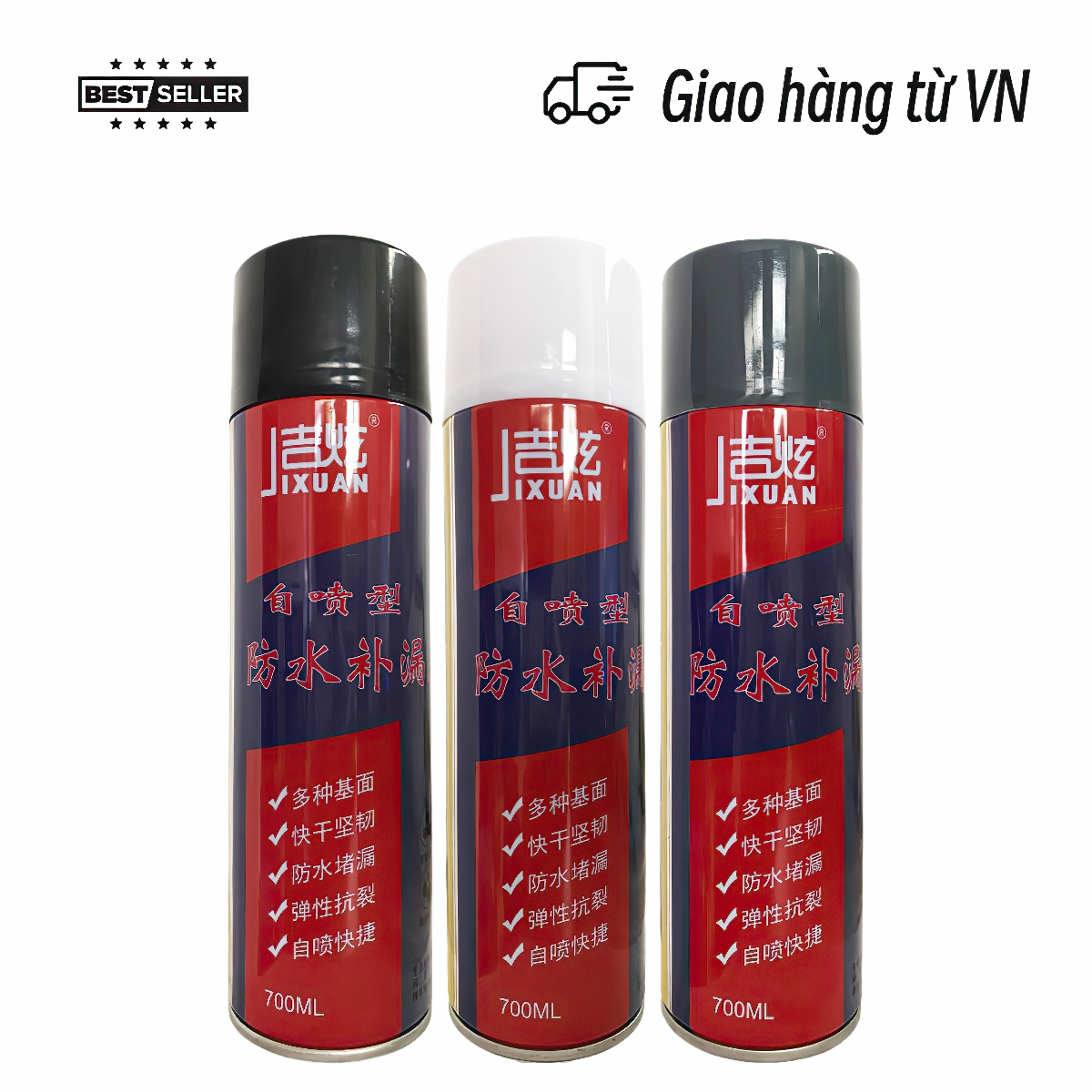 Bình sơn xịt chống thấm đa năng ( Chống thấm nước, chống dột mái nhà, ống nước, sàn nhà,... ) 450/700ml cao cấp