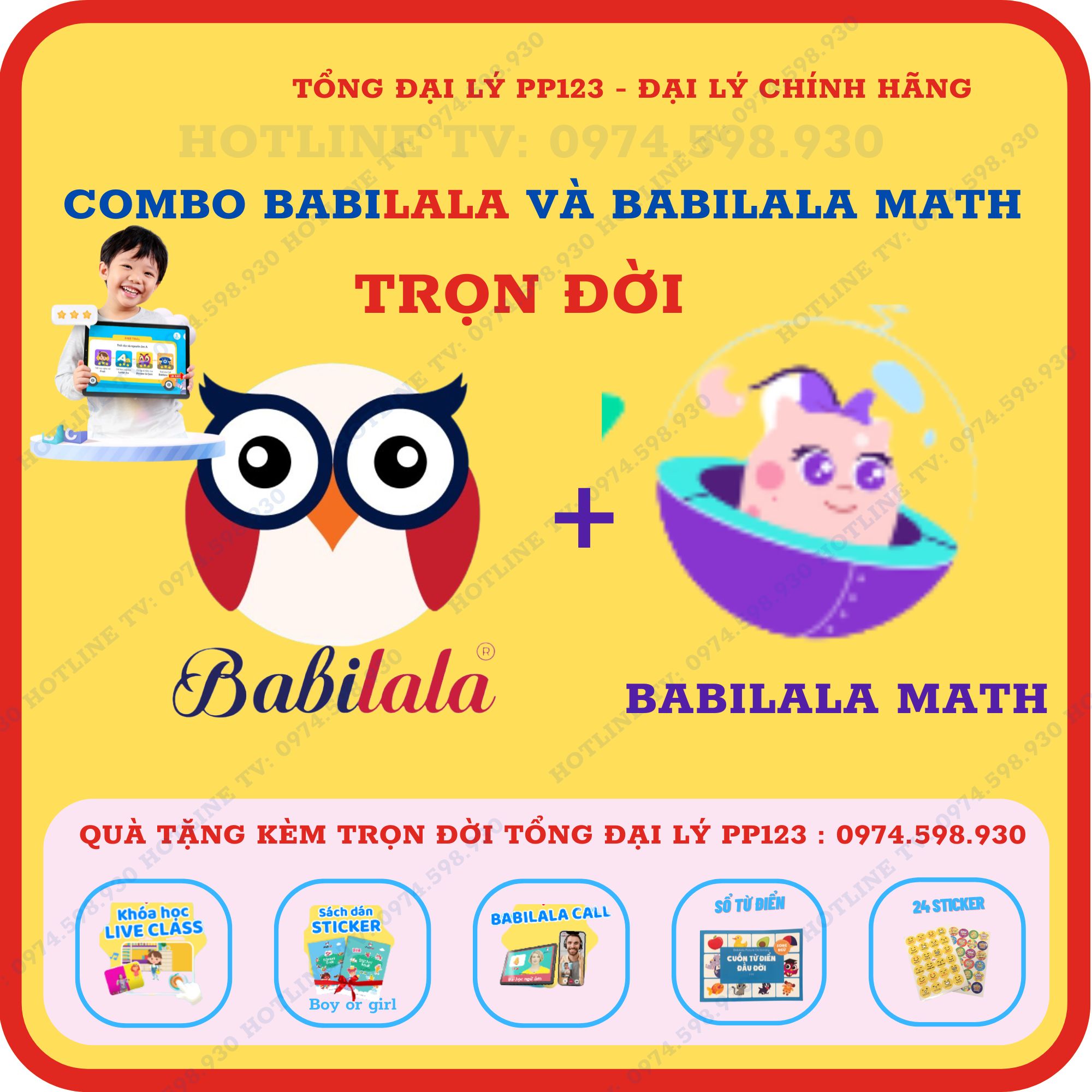 Combo Babilala và Babilala Math trọn đời