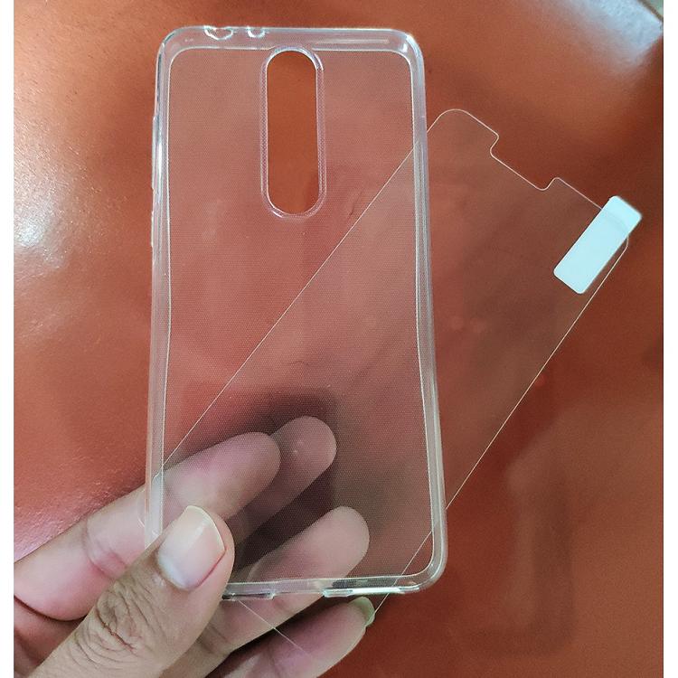 Bộ ốp lưng kính cường lực Nokia 5.1 Plus