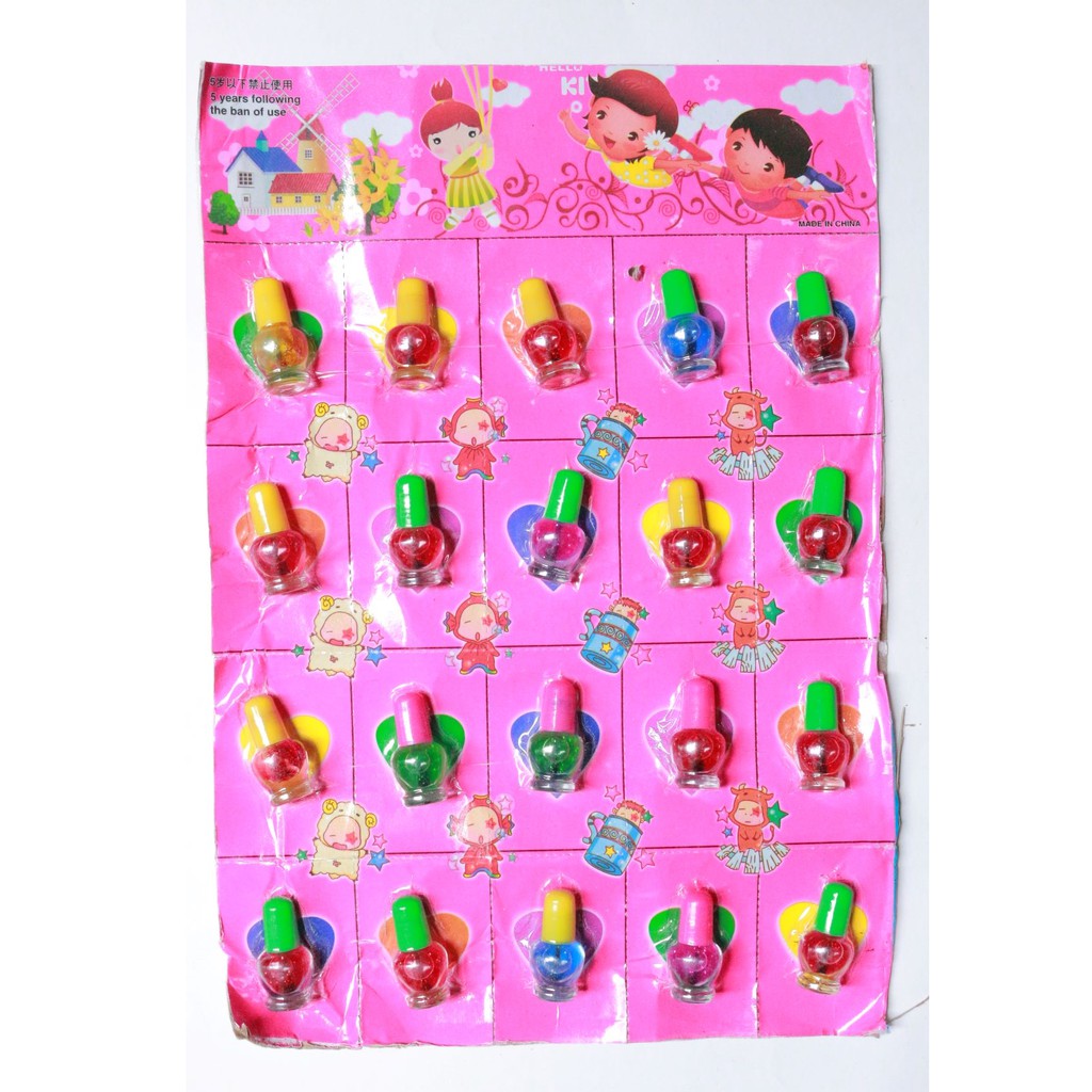 Vỉ 20 sơn móng tay cho trẻ