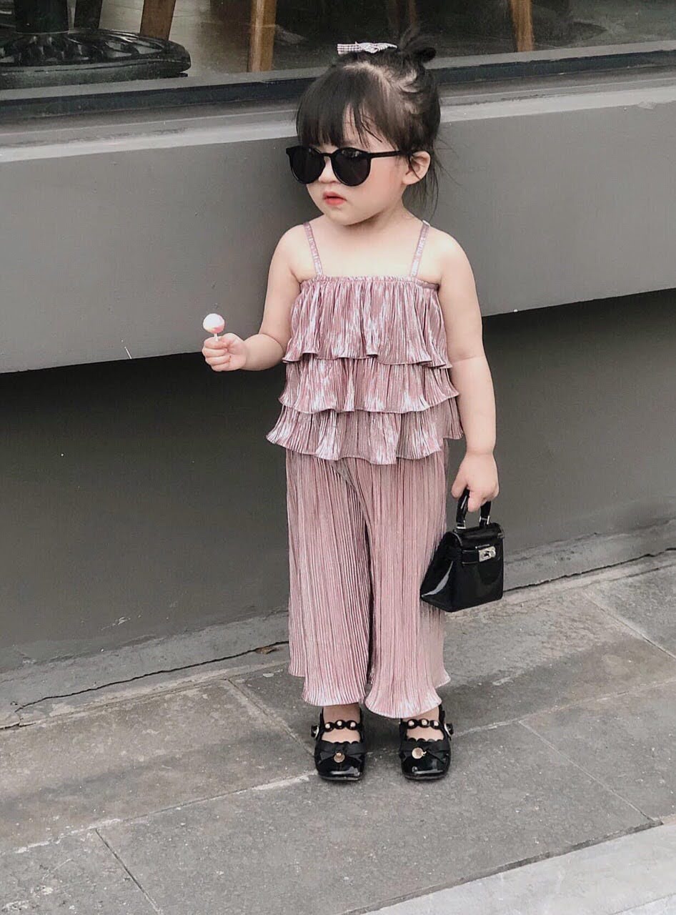 Bộ 2 dây bé gái dập ly nhũ