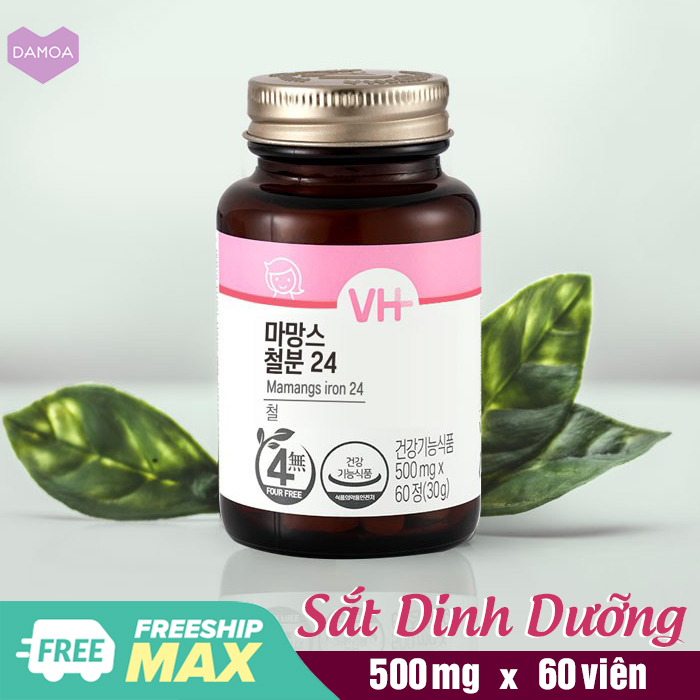 Viên uống Bổ sung Sắt Ion 24 Vitamin House Korea Bổ máu, Ngăn ngừa thiếu máu, Dinh dưỡng cho bà bầu - Thực phẩm chức năng Hàn Quốc